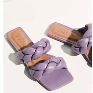 Free People Vicenza Braided Poppy Slip-on Sandals in Lavender